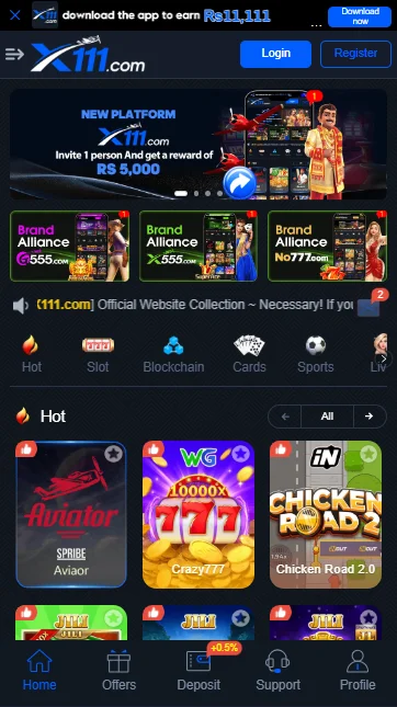 x111 casino game download